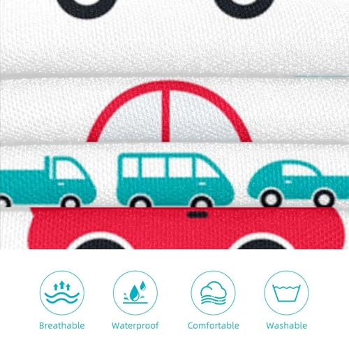Tablier de cuisine One Size multicolore avec motifs voitures de conduite