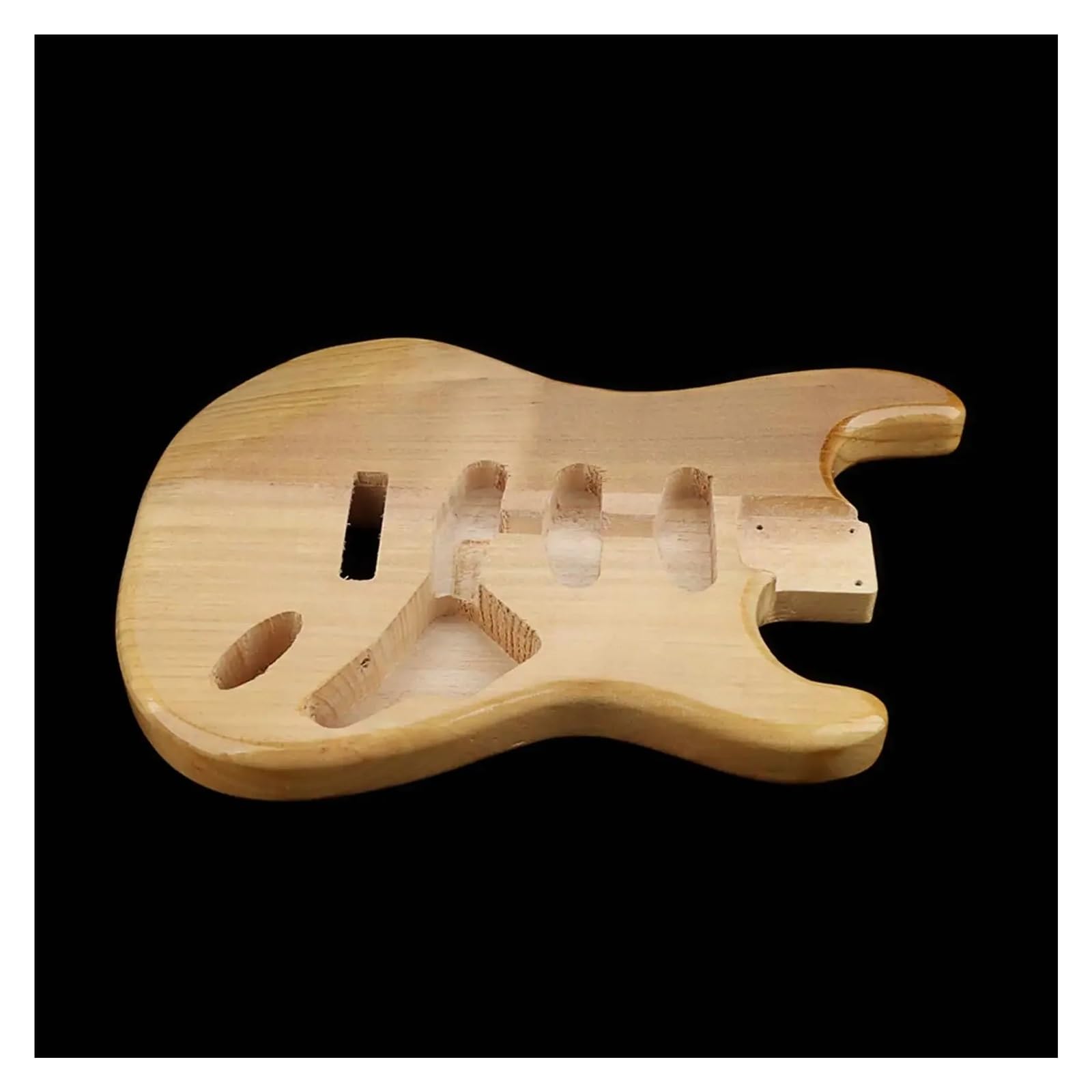 Cuerpo de guitarra eléctrica, pastillas SSS pintadas de madera maciza, perno en blanco en tacones, accesorio de repuesto de guitarra artesanal artesanal