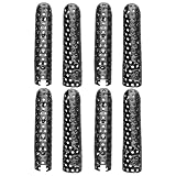 8 Pezzi Punte Metalliche Decorative per Lacci Scarpe Nero #478
