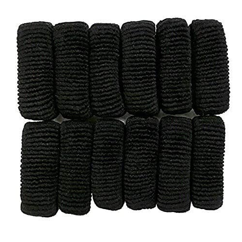 SUPER MARCHE Cotton Woolen Bun/Ponytail Thick Rubber Bands for Women (Pack of 12) (Black) (B09Z7ZDXJQ) Amazon Price History, Amazon Price Tracker