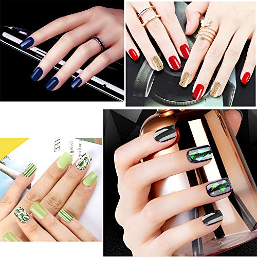 Enforten EFTBN02159 500Pcs Clear Short Square Full Cover Fake Nails Tips Artificial Acrylic False Nails thumb #2