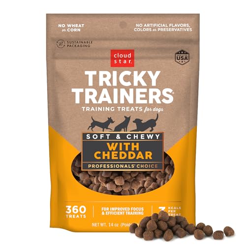 Cloud Star Tricky Trainers Soft & Chewy Dog Treats Cheddar 14 oz. Pouch