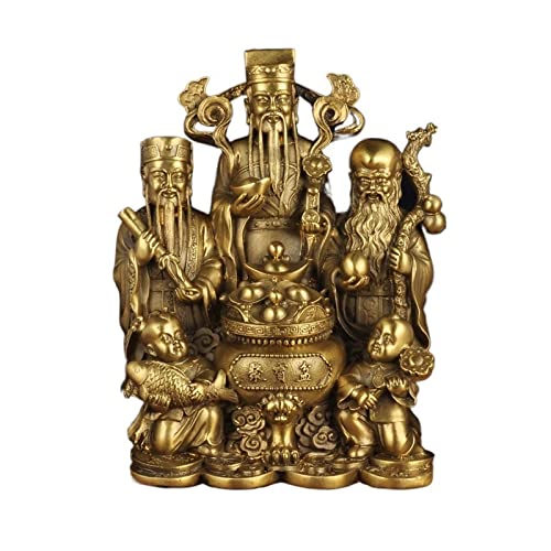 Statue en bronze de la richesse pour améliorer la fortune du bureau