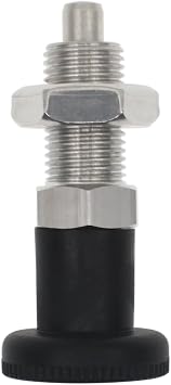 1PCS Push Fit Ball Nose Spring Plunger Stainless Steel Non-Locking Spring Return Knob Plunger M10 Spring Indexing Plunger for Industrial Fastener Automatic Equipment