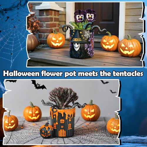 U WONDERFUL Garden Stakes Decorative - Octopus Plant Stakes Decorations for Pots, Funny Tentacles Plant Accessories, Suitable for Decorating Balconies, Gardens, and Flower Pots (7PCS) — view 5