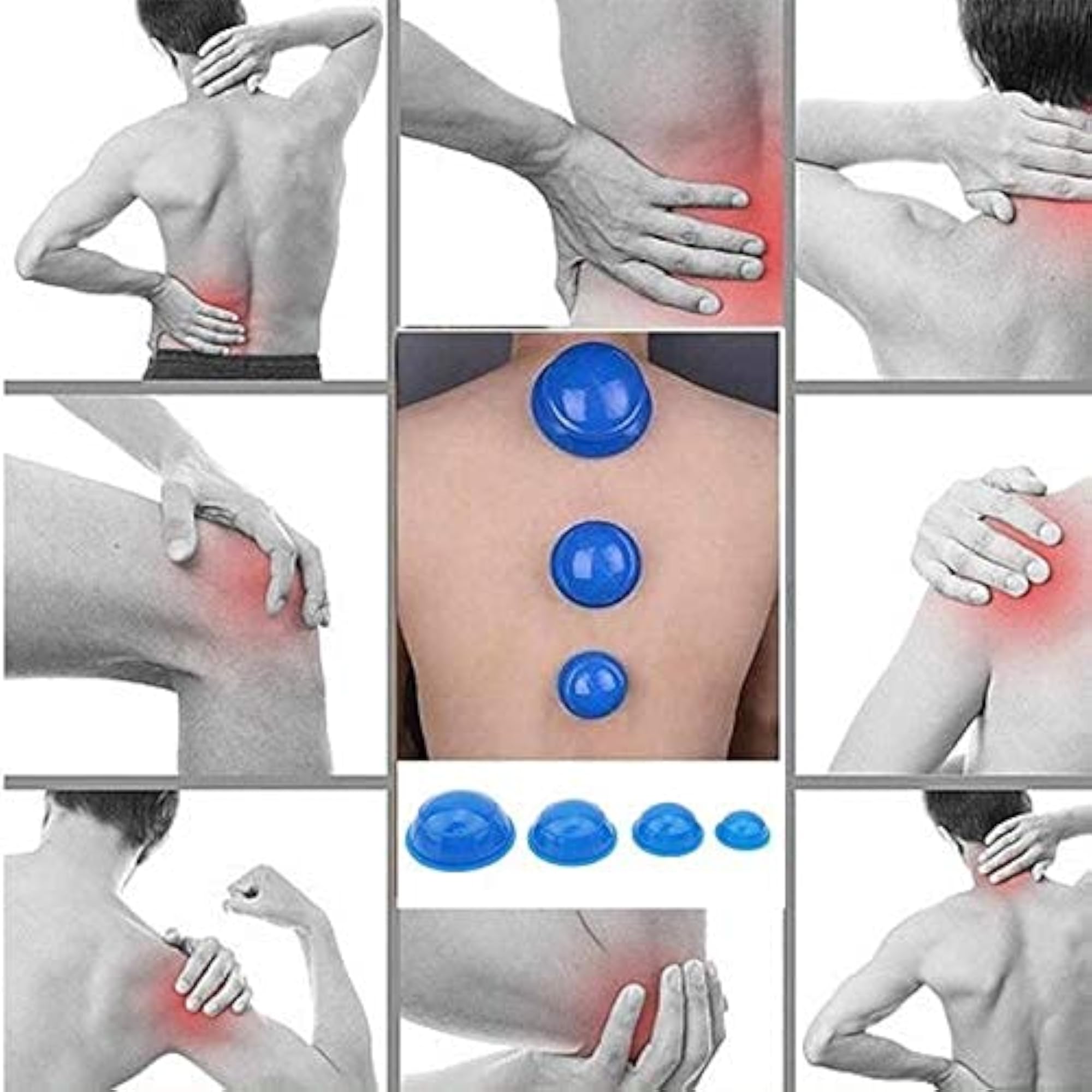 Vacuum Cupping Set, 12pcs Therapy Cans