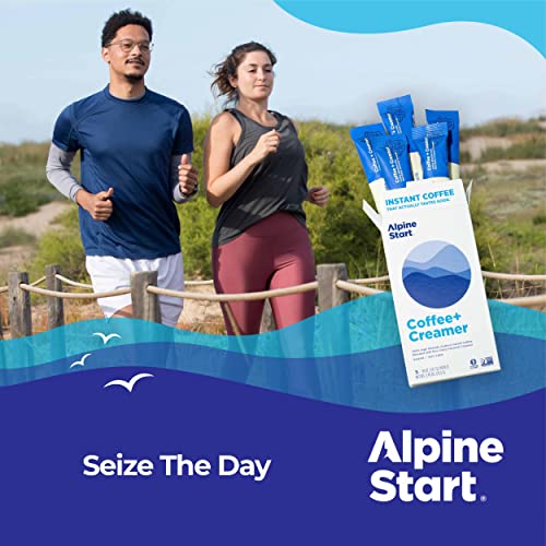 Alpine Start Premium Instant Coffee, Non-Dairy Coconut Creamer, 100% High Altitude Colombian Arabica Coffee, Non-Gmo, Dairy Free, Soy Free, 5 Single Serve Packets, 0.74 Oz (Pack Of 1) #TOP6