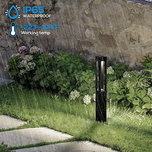 Leonlite 10-Pack Led Low Voltage Landscape Lights, 3W 12V Pathway Lights Low Voltage, Ip65 Waterproof, Landscape Path Lighting With Aluminum Housing, 50,000 Hours, 4000K Cool White, 190Lm, Black #TOP4