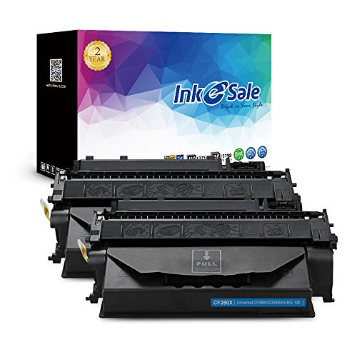 INK E-SALE Replacement for HP CF280X 80X Black Toner Cartridge for use with HP Laserjet Pro 400 M401a M401n M401d M401dn M401dne M401dw MFP M425dn M425dw Printer 6900 Pages 2Packs