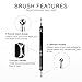 Rolabling 5Pcs Dotting Tools Nail Art Double-Ended Nail Dotting Tool Embossing Stylus Manicure Tools Nail Design, Painting, Sculpting & DIY Decorations Nail Art Tool (Black)