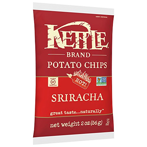 Image of Kettle Brand Potato Chips, Sriracha Bags, 2 Ounce (Pack of 24)