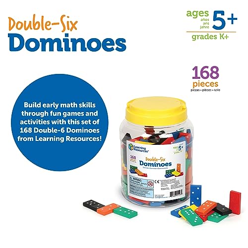 Learning Resources Double-Six Dominoes - Classroom Must Haves, Math Teaching Tools, Dominoes for Kids, Math Learning Games by Learning Resources - Image 6