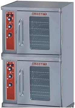 Blodgett CTB DBL Convection Oven, Electric Solid State Controls Ceramic, Half Size, Porcelain Interior, Stainless Steel Exterior, 2 Decks, 5 Pan Capacity, Per Compartment 208v/60/3-ph