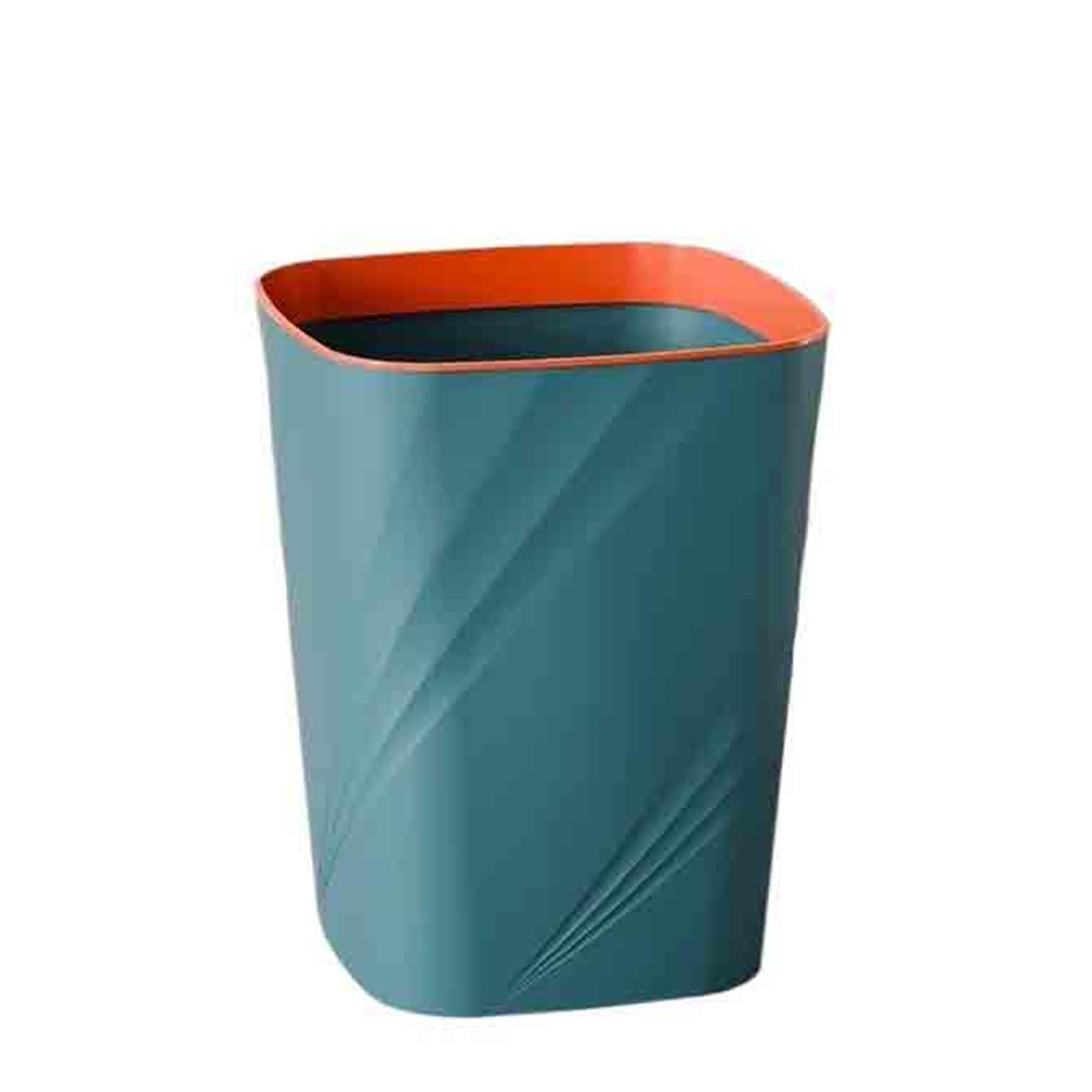 Waste Bins Living Room Trash Bin Household Bathroom Bedroom Kitchen Dormitory Office(Green,Large)