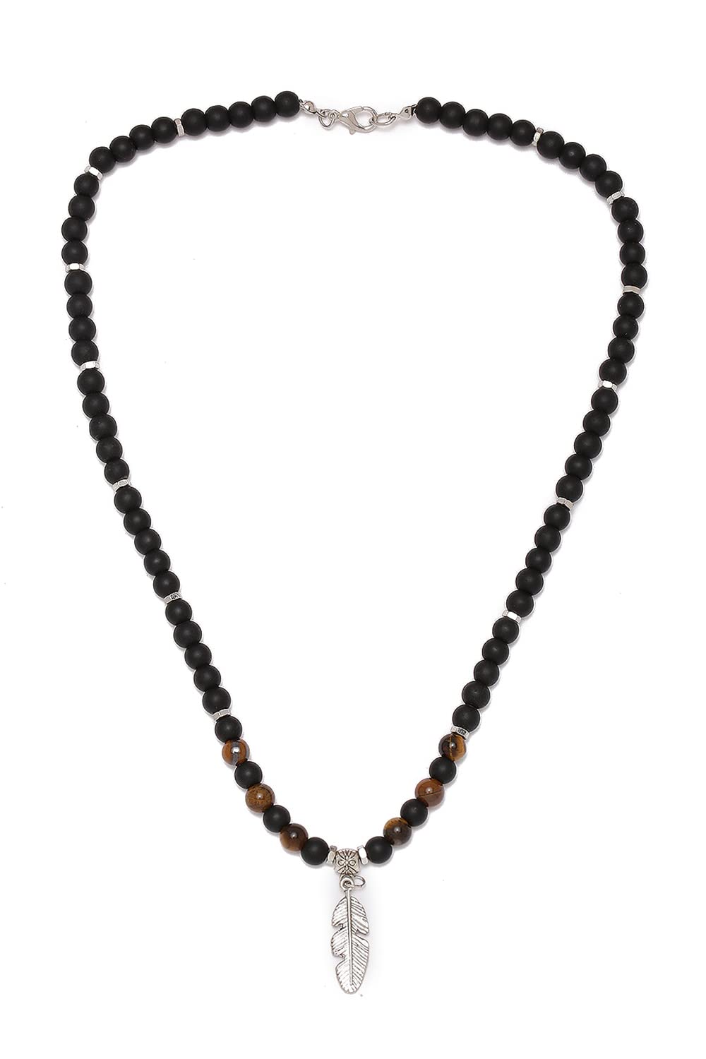 El Regalo Natural Beads Unisex Necklace for Men & Women: Handmade Bohemian Necklaces With Natural Stone including Tiger Eye, Black Obsidian, Lava Beads etc (Option-2) (B0BRG8BCZT) Amazon Price History, Amazon Price Tracker