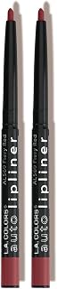 L.A. COLORS Auto Lipliner Pencil, Rose Brown CAL566 (Pack of 2)