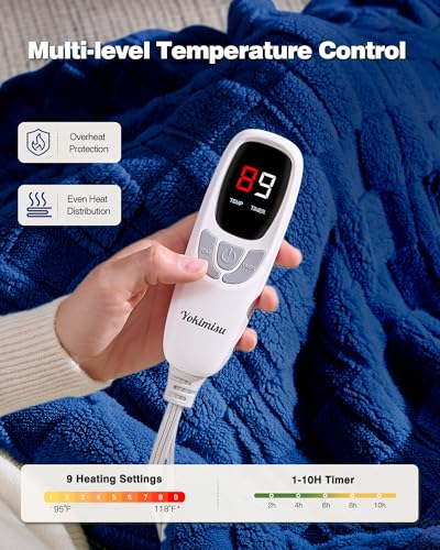 Save 16% on Heated Throw Blanket with Code 5VV65P9E