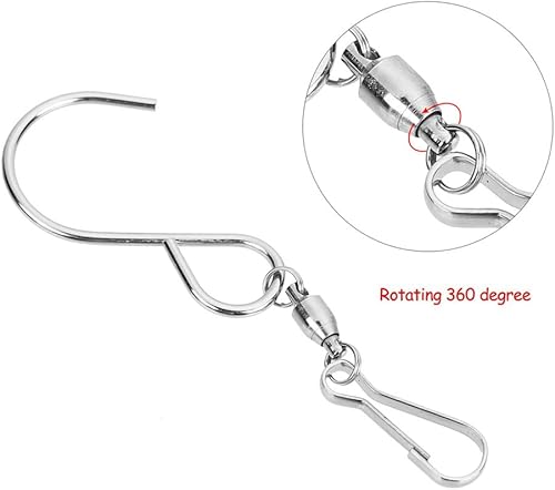 Miniatura 3 de CCINEE Ganchos giratorios para colgar hilanderos de viento, campanillas de viento, tornados de cristal, suministros de fiesta (paquete de 6)