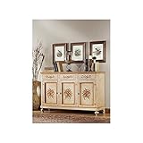 Buffet 3 ante decorata Estea Mobili - CREDENZA IN LENO 3 ANTE DECORATA - 188solobasedec