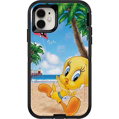 Skinit Decal Skin Compatible with OtterBox Defender iPhone 11 Case - Officially Licensed Warner Bros Tweety Bird iPod Design