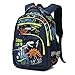 Kid Bookbag Boy Kindergarten Elenemtary Preschool Multi Compartment Backpack, Chest Strap Side Pockets 16 Inch