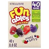 Funables Fruity Snacks, Mixed Berry Flavored Snacks, 32 oz 40 ct