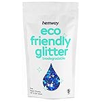 Hemway Eco Friendly Biodegradable Glitter 100g / 3.5oz Bio Cosmetic Safe Sparkle Vegan for Face, Eyeshadow, Body, Hair, Nail and Festival - Super Chunky (1/8 0.125 3mm) - Sapphire Blue Holographic