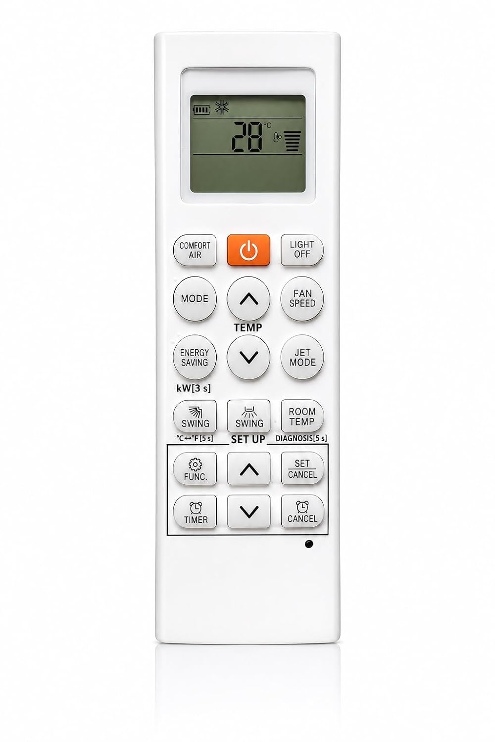 RESORB RE 36H AC Remote Control Compatible for LG Split and Window Air Conditioner, Match Keys Exactly with Old Remote Bef...