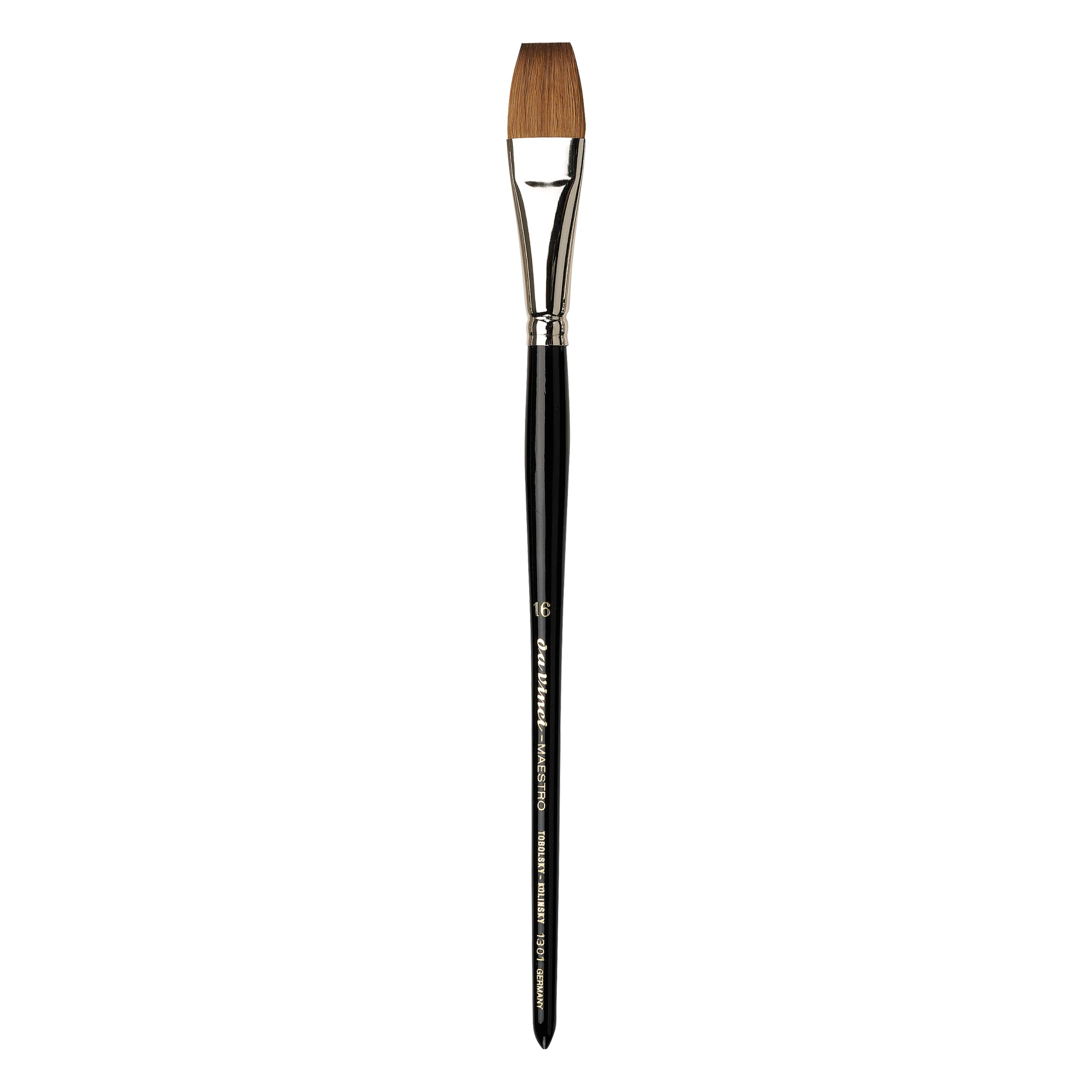 da Vinci Watercolor Series 1301 Maestro Paint Brush, Flat Kolinsky Red Sable, Size 16 (1301-16)