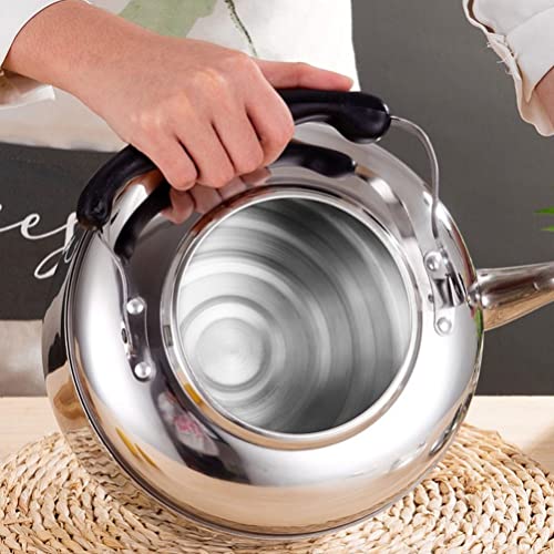 Hervidor de agua de acero inoxidable, 2 L, tetera, tetera de acero inoxidable, tetera adecuada para cocinas de inducción… - Imagen 7