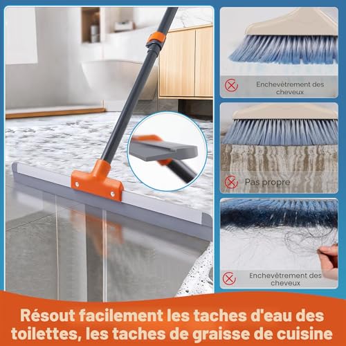 Raclette de sol CLEANHOME robuste en caoutchouc idéale pour usage commercial