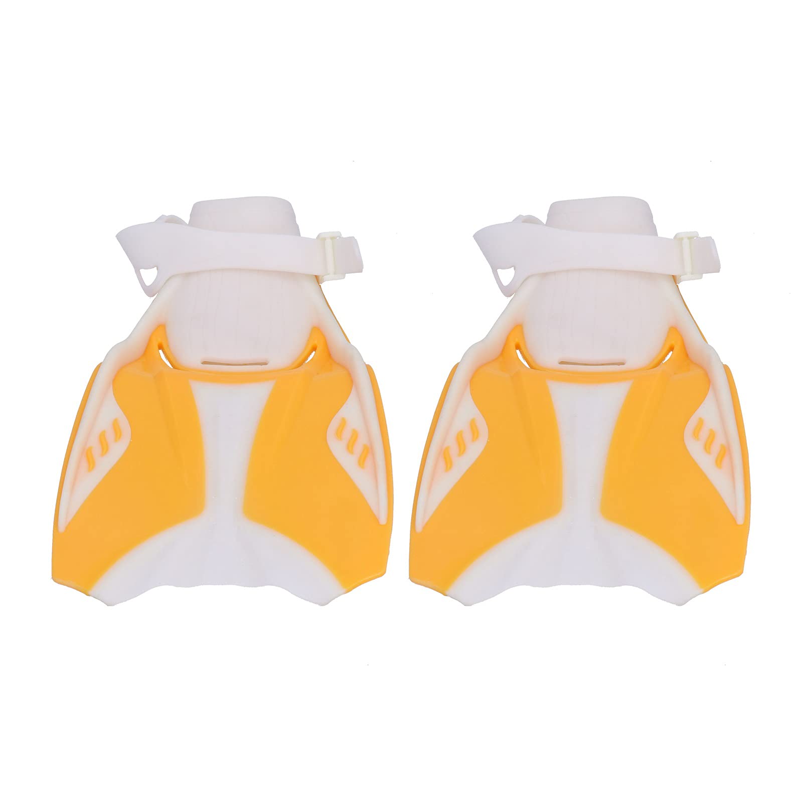 Aletas de Snorkel de Hoja Larga con diseño de talón Abierto para Uso en el océano y la Piscina, cómodas Aletas de natación Ajustables con Orificios de Drenaje para una