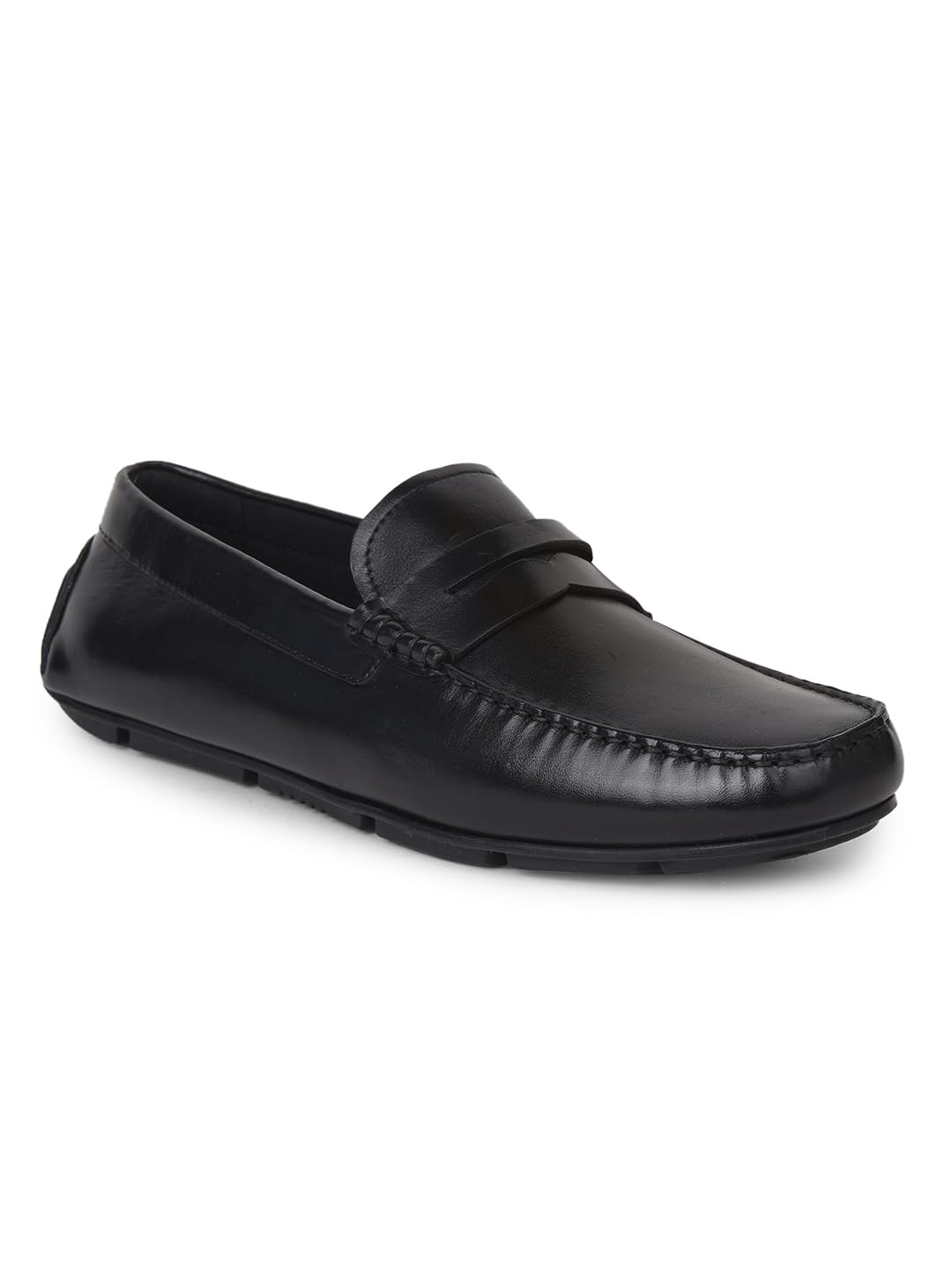 bata Men's Casual Loafer Shoes - Black-picture-27