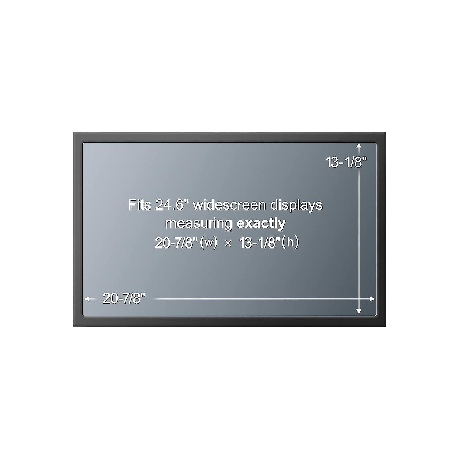 3M Pf240W1F Filtr Prywatności 61 cm Oprawiony Ekran Prywatności do Szerokoekranowego Monitora LCD na Pulpit