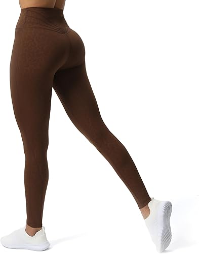 Miniatura 28 de Aoxjox Leggings de entrenamiento de cintura alta para mujer, pantalones de yoga Trinity, 26.5 pulgadas