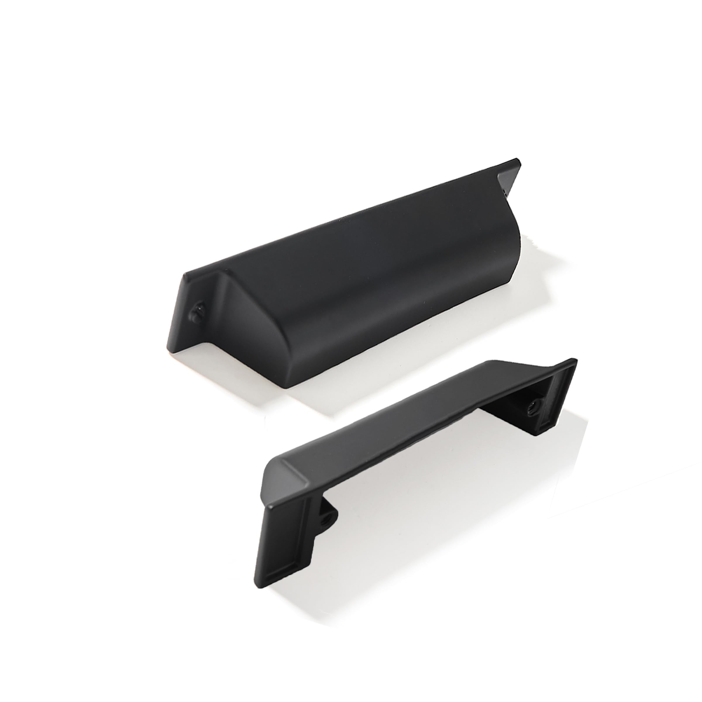 ZAUYX 5 Pack 3 Inch Center to Center Matte Black Cabinet Cup Pulls Drawer Pulls Kitchen Hardware Channing Cup Pulls Drawer Handles Knobs 3 inch Hole Center โ image 1