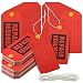 Hillban 200 Pcs Repair Required Tags, 2.4 x 4.7 inch Red Tags with Wire for Equipment with Cotton String, Mechanic Maintenance Paper Label Bulk with 8 Inch Lines