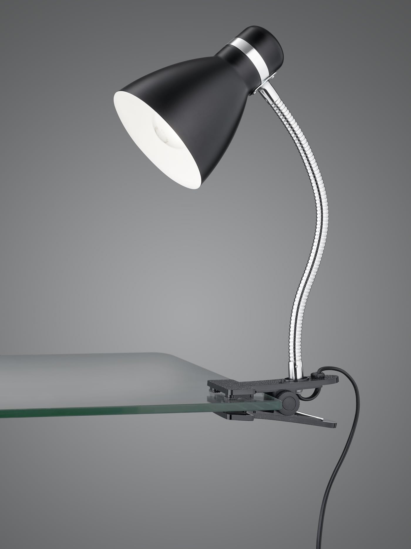 Reality Lampa zaciskowa Harvey R20731232, czarny matowy metal, z wyjątkiem 1x E27, Flexarm