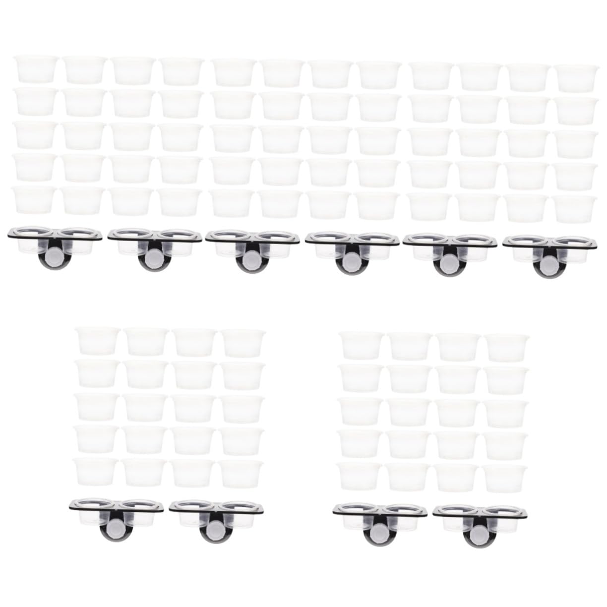 BESPORTBLE 5sets Accessori per Rettili con Vassoio Alimentare e Ventosa per Geco e Altri Rettili Facile da Pulire e Manutenere Colori Casual Pratico e Funzionale