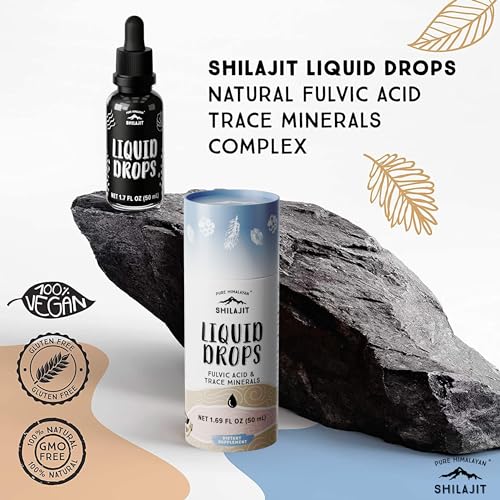 Pure Himalayan Shilajit ® Liquid Drops - The Purest Form of Shilajit, 99.9% Absorption for Immune Support, Energy Boost, Anti-Aging - Natural Trace Minerals & Fulvic Acid (50ml) - Thumbnail 2