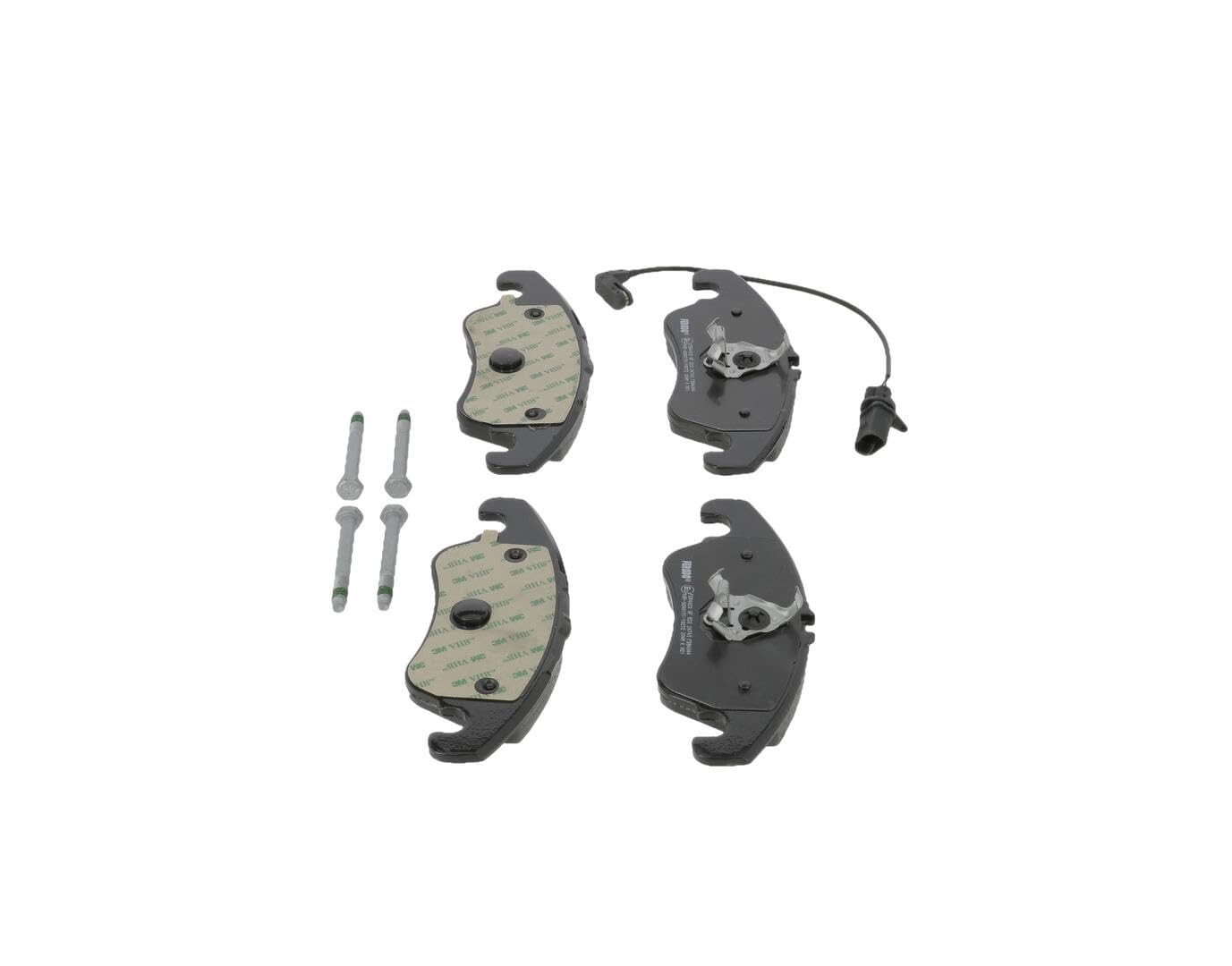 FERODO Plaquettes de freins Avant contact de signal d'usure inclus Épaisseur 18,9mm avec accessoires FDB4044 Compatible avec AUDI A4 B8 Avant 8K5 Q5 8RB A6 C7 Avant 4G5, 4GD A5 B8 Coupé 8T3