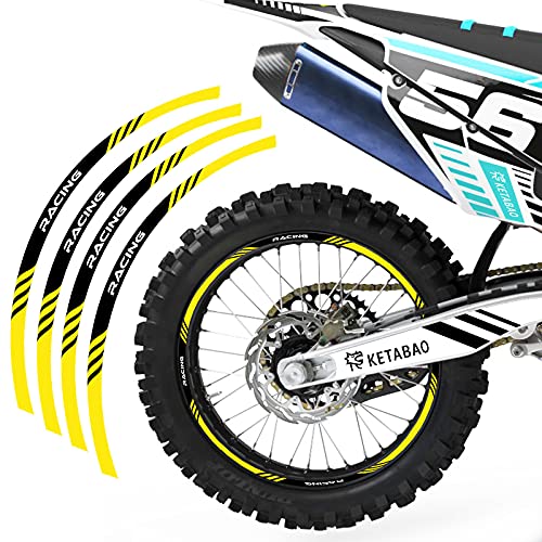 Kit décalcomanies jantes moto Autobahn88 pour rénover roues Honda CRF 450R