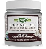 Nature's Way USDA Organic Extra Virgin Coconut Oil- Pure, Cold-Pressed, Non-GMO, 16 Ounces