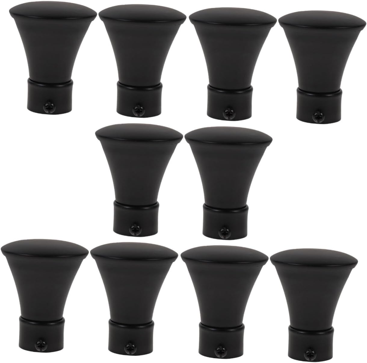 10pcs Curtain Rod Fitting Decorative End Iron Window Treatment Unique Design