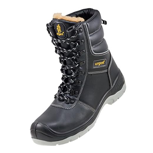 Urgent Winterschuhe 113 S3 Arbeitsschuhe GEFÜTTERT Arbeitsstiefel (44)