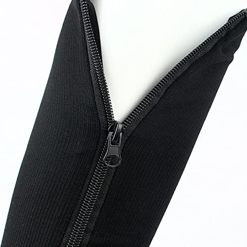 Meia de compressão para varizes Meias de compressão para esportes Pressão Longa Ciclismo Zíper Supor