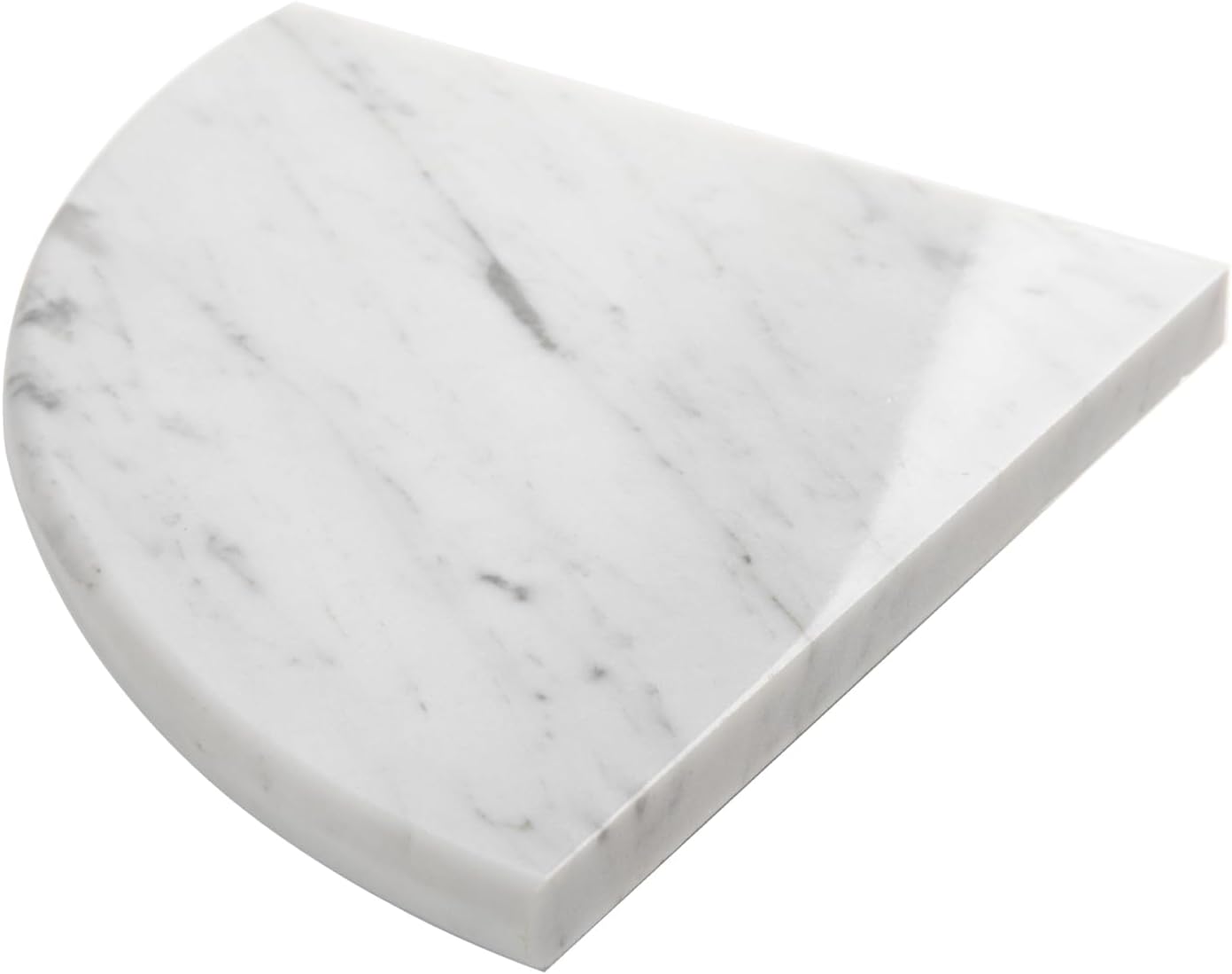 Soulscrafts Natural Marble Corner Shower Shelf, Carrara