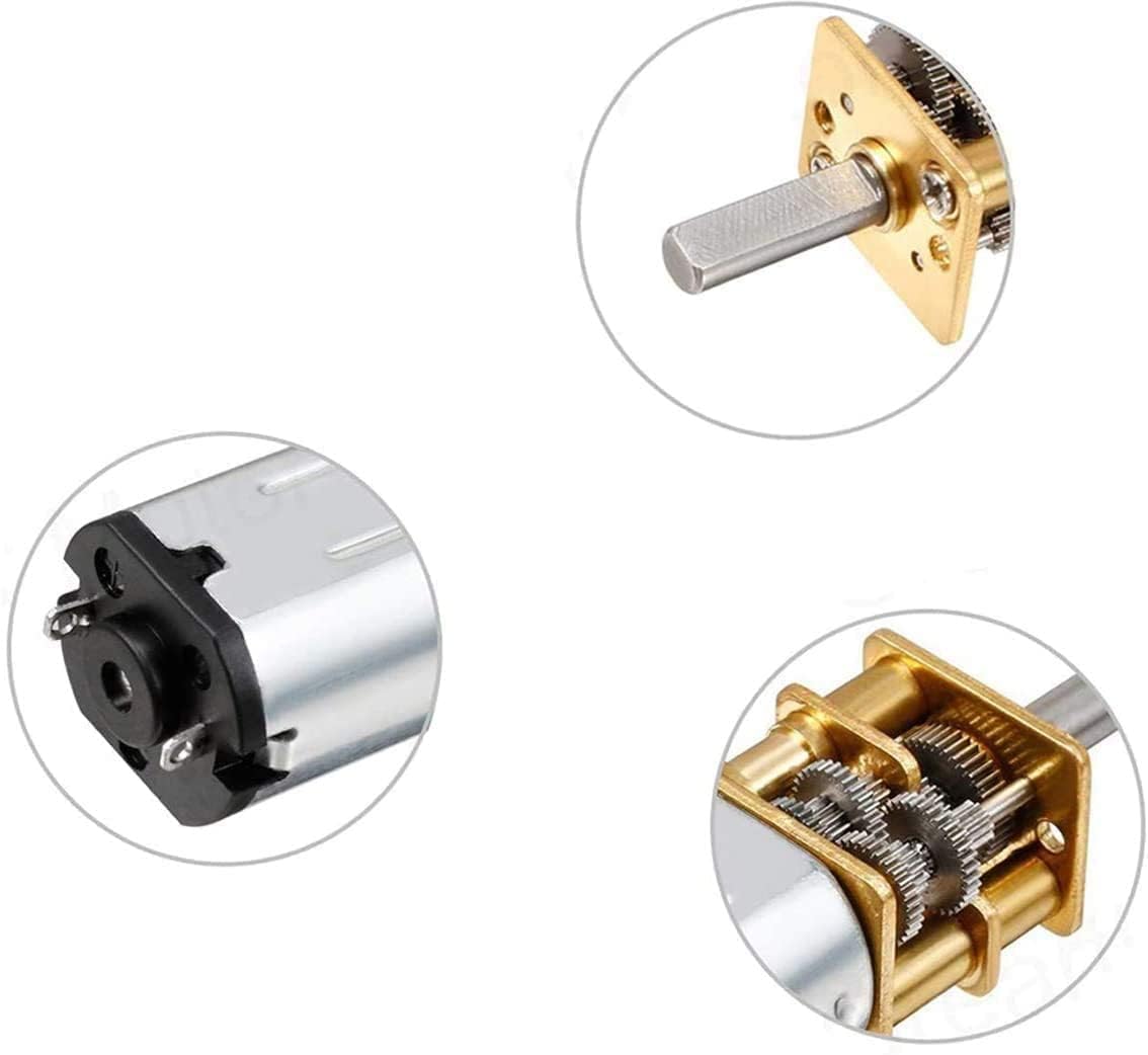 Silnik Przekładni, Silnik Redukcji Mikro Prędkości, N20 DC3V 6V 12V 150 Rpm Redukcja Prędkości Silnik DC Silnik z metalową skrzynią Biegów dla Model Robota Samochodowego RC