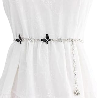 حزام عصري - سلسلة خصر معدنية عصرية للنساء والفتيات، مثالية لتعزيز خزانة ملابسك، مناسبة لجميع أنواع المناسبات