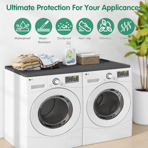 Washer-And-Dryer-Covers-For-The-Top-512-x-256-Silicone-Washer-Top-Protector-Waterproof-and-Non-Slip-Silicone-Dryer-Top-Protector-for-Laundry-Room-and-KitchenBlack